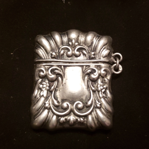 Antique Sterling GORGEOUS waves, flowers Stamp safe 😍🥰 - Picture 1 of 14